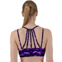 Purple  Waves Abstract Series No1 Line Them Up Sports Bra View2