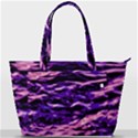 Purple  Waves Abstract Series No1 Back Pocket Shoulder Bag  View1