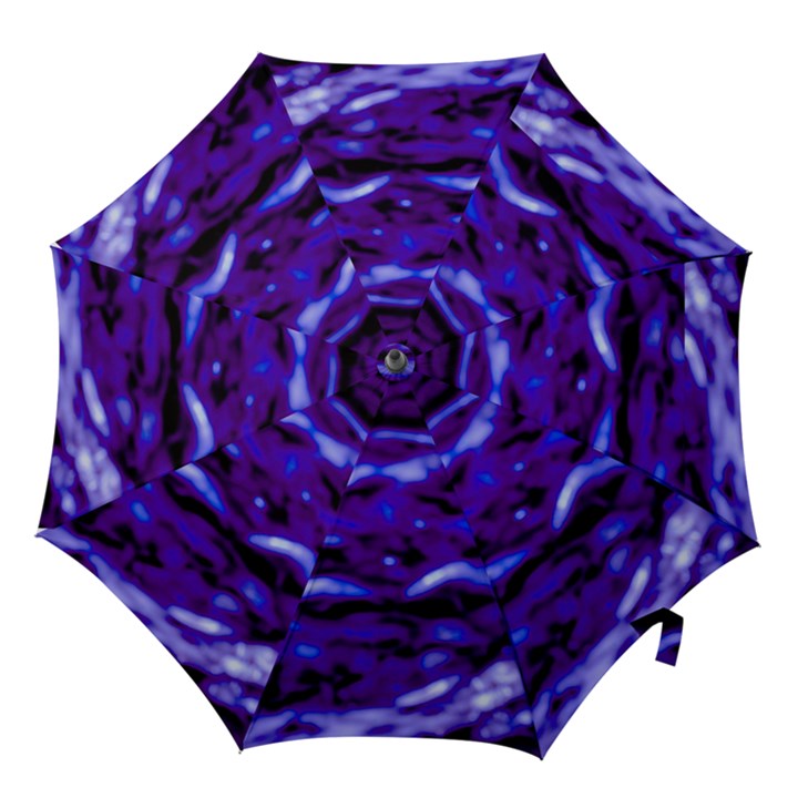 Purple  Waves Abstract Series No2 Hook Handle Umbrellas (Small)