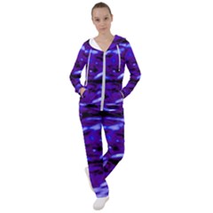 Purple  Waves Abstract Series No2 Women s Tracksuit by DimitriosArt