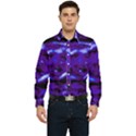 Purple  Waves Abstract Series No2 Men s Long Sleeve  Shirt View1