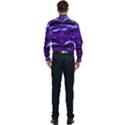 Purple  Waves Abstract Series No2 Men s Long Sleeve  Shirt View2