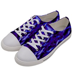 Purple  Waves Abstract Series No2 Women s Low Top Canvas Sneakers by DimitriosArt