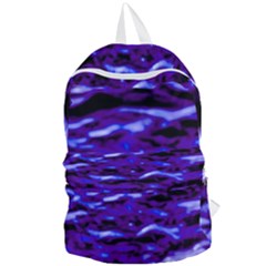 Purple  Waves Abstract Series No2 Foldable Lightweight Backpack by DimitriosArt