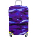 Purple  Waves Abstract Series No2 Luggage Cover (Large) View1