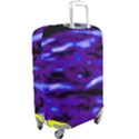 Purple  Waves Abstract Series No2 Luggage Cover (Large) View2