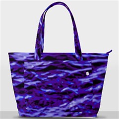 Purple  Waves Abstract Series No2 Back Pocket Shoulder Bag  by DimitriosArt