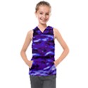 Purple  Waves Abstract Series No2 Kids  Sleeveless Hoodie View1