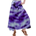 Purple  Waves Abstract Series No3 Satin Palazzo Pants View1