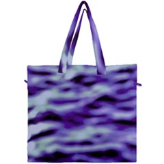 Purple  Waves Abstract Series No3 Canvas Travel Bag by DimitriosArt