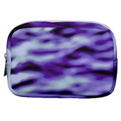 Purple  Waves Abstract Series No3 Make Up Pouch (small) by DimitriosArt