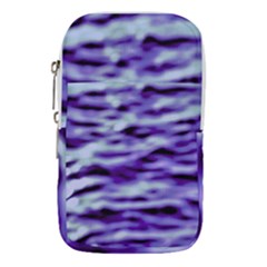 Purple  Waves Abstract Series No3 Waist Pouch (large) by DimitriosArt