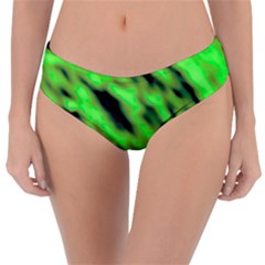 Green  Waves Abstract Series No7 Reversible Classic Bikini Bottoms by DimitriosArt