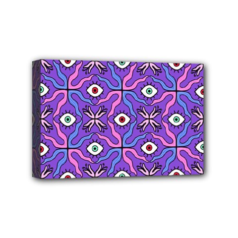 Abstract Illustration With Eyes Mini Canvas 6  X 4  (stretched) by SychEva