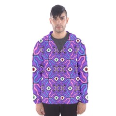 Abstract Illustration With Eyes Men s Hooded Windbreaker by SychEva