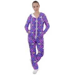 Abstract Illustration With Eyes Women s Tracksuit by SychEva