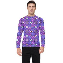 Abstract Illustration With Eyes Men s Long Sleeve Rash Guard by SychEva