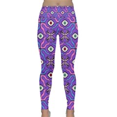 Abstract Illustration With Eyes Lightweight Velour Classic Yoga Leggings by SychEva