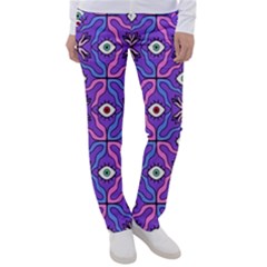 Abstract Illustration With Eyes Women s Casual Pants by SychEva