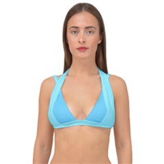 Split Reference Double Strap Halter Bikini Top by VernenInk