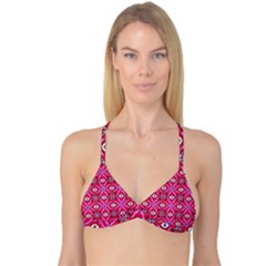 Abstract Illustration With Eyes Reversible Tri Bikini Top by SychEva