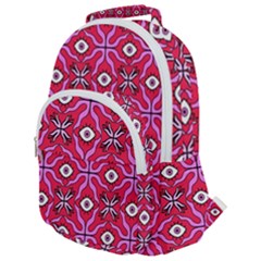 Abstract Illustration With Eyes Rounded Multi Pocket Backpack by SychEva