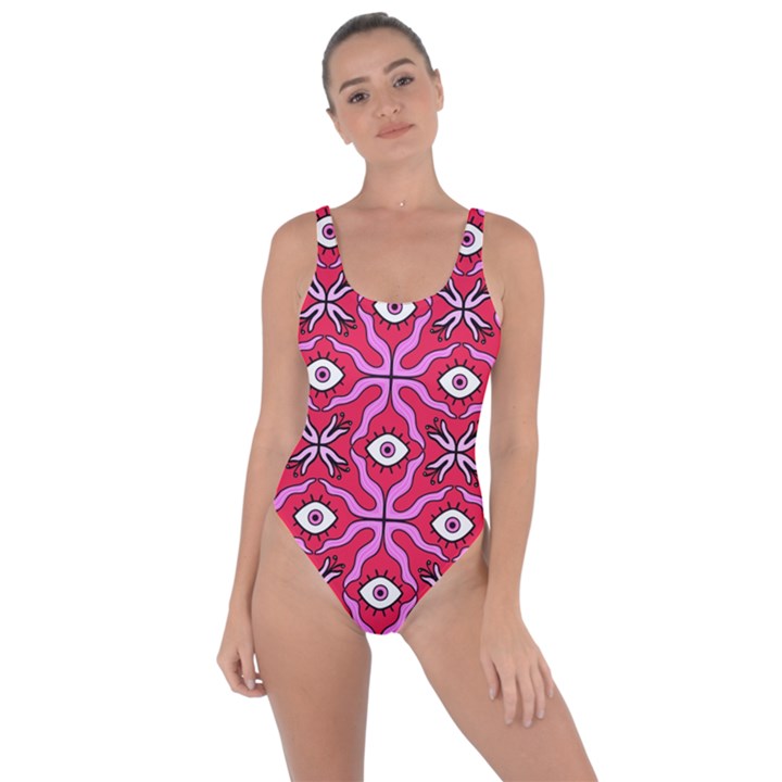 Abstract Illustration With Eyes Bring Sexy Back Swimsuit