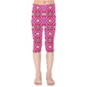 Abstract Illustration With Eyes Kids  Capri Leggings  View1