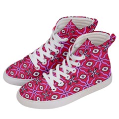 Abstract Illustration With Eyes Men s Hi-top Skate Sneakers by SychEva