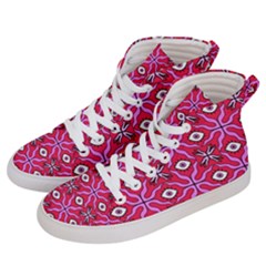 Abstract Illustration With Eyes Women s Hi-top Skate Sneakers by SychEva