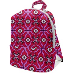 Abstract Illustration With Eyes Zip Up Backpack