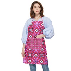 Abstract Illustration With Eyes Pocket Apron