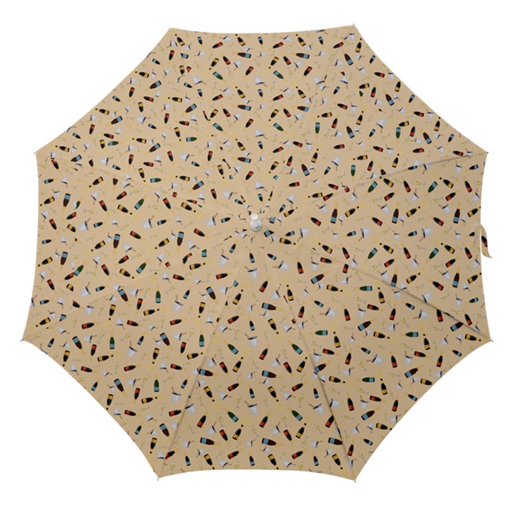 Festive Champagne Straight Umbrellas