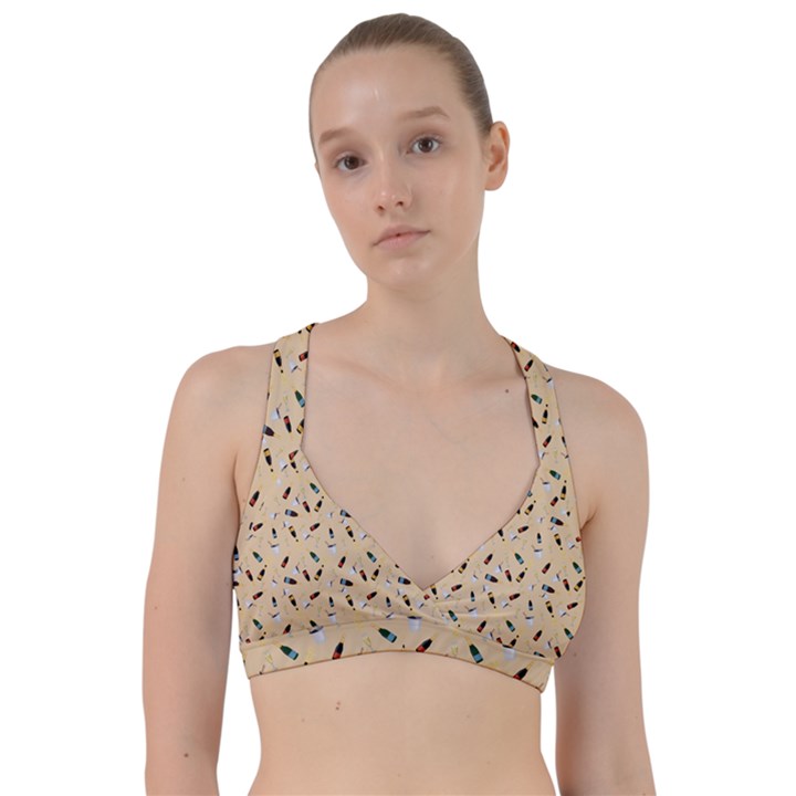 Festive Champagne Sweetheart Sports Bra