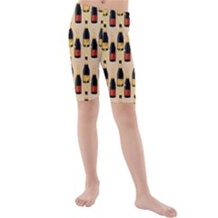 Champagne For The Holiday Kids  Mid Length Swim Shorts by SychEva