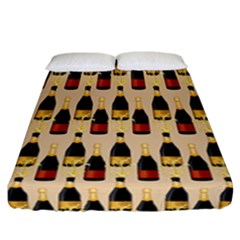 Champagne For The Holiday Fitted Sheet (california King Size) by SychEva