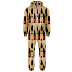 Champagne For The Holiday Hooded Jumpsuit (men)  by SychEva