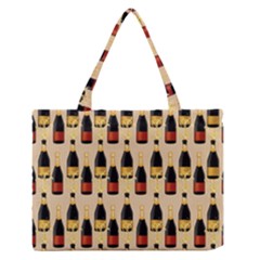 Champagne For The Holiday Zipper Medium Tote Bag by SychEva