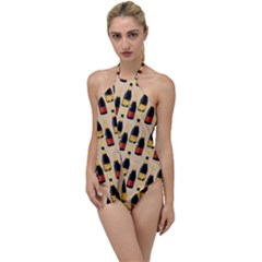 Champagne For The Holiday Go With The Flow One Piece Swimsuit by SychEva