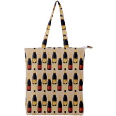 Champagne For The Holiday Double Zip Up Tote Bag by SychEva