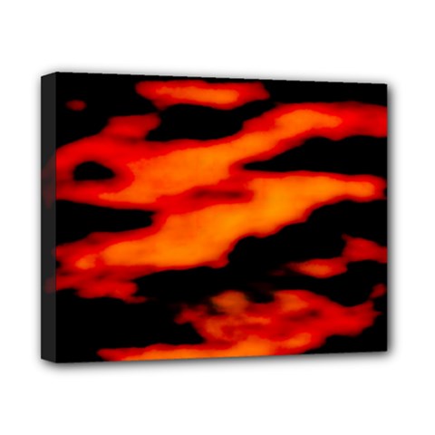 Red  Waves Abstract Series No13 Canvas 10  X 8  (stretched) by DimitriosArt