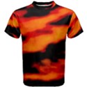 Red  Waves Abstract Series No13 Men s Cotton Tee View1