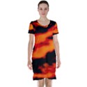 Red  Waves Abstract Series No13 Short Sleeve Nightdress View1