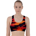 Red  Waves Abstract Series No13 Back Weave Sports Bra View1