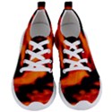 Red  Waves Abstract Series No13 Women s Lightweight Sports Shoes View1