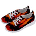 Red  Waves Abstract Series No13 Women s Lightweight Sports Shoes View2