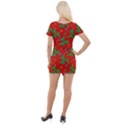 Christmas Trees Short Sleeve Asymmetric Mini Dress View2