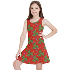 Christmas Trees Kids  Lightweight Sleeveless Dress by SychEva