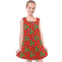 Christmas Trees Kids  Cross Back Dress by SychEva