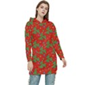 Christmas Trees Women s Long Oversized Pullover Hoodie View1